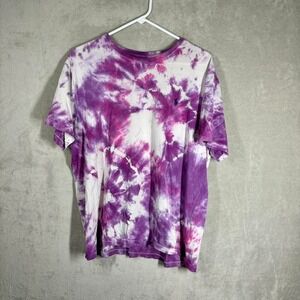 Polo Ralph Lauren Tie-Dye T-Shirt Men's XL Purple White Hippie Colorful Retro